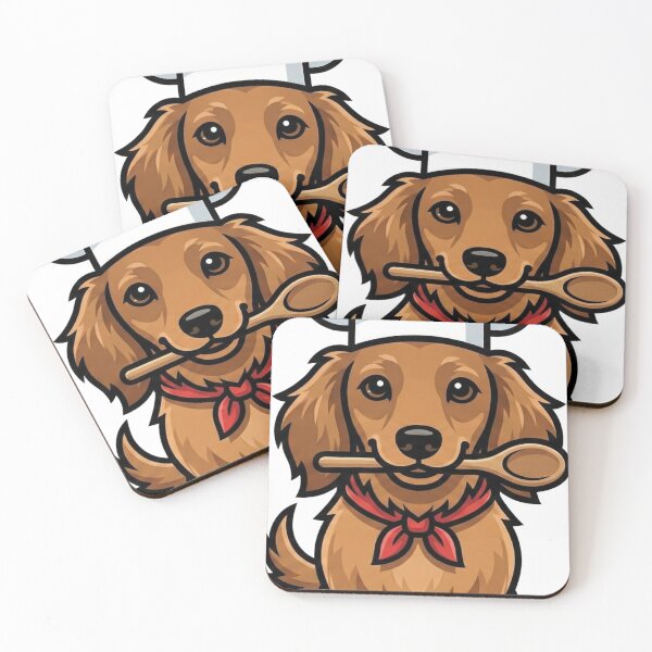 Item preview, Executive Chef Dachshund - Gourmet Wiener Dog designed and sold by Tomato-soup.