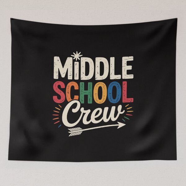 Item preview, Middle School Crew  Teacher Student designed and sold by BotboutiquePre.