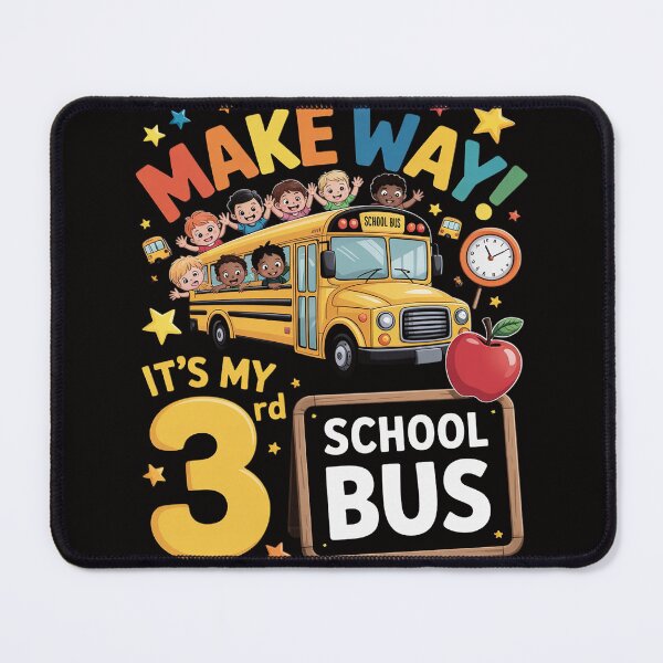 Item preview, Make way it's my 3rd birthday school bus theme children's pa designed and sold by BotboutiquePre.