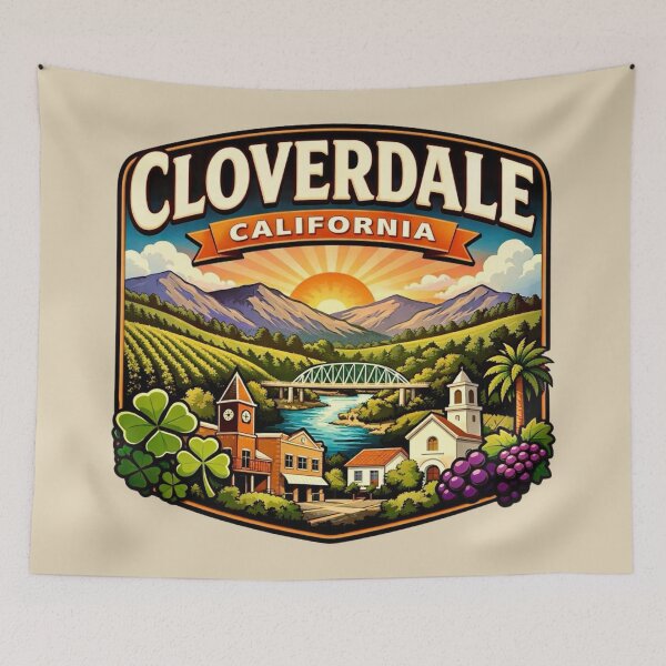 Item preview, Cloverdale, California  designed and sold by Myra365Art.