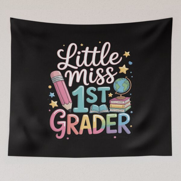 Item preview, little miss 1st Grade Grader 1st day back to school designed and sold by BotboutiquePre.