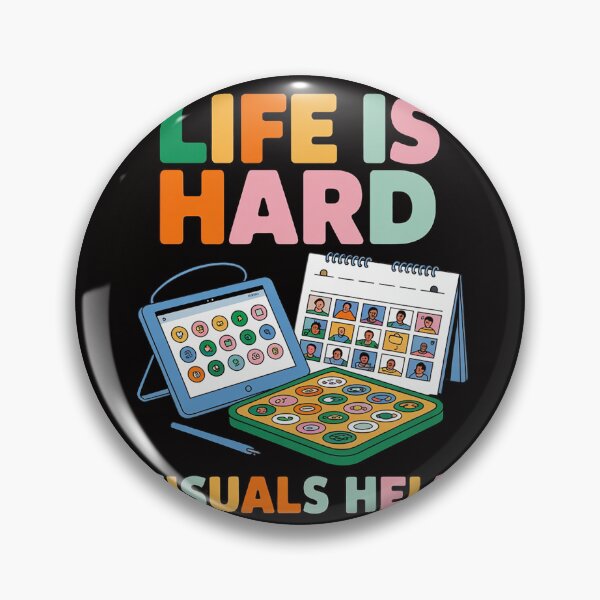 Item preview, Life Is Hard Visuals Help Special Education SPED designed and sold by BotboutiquePre.