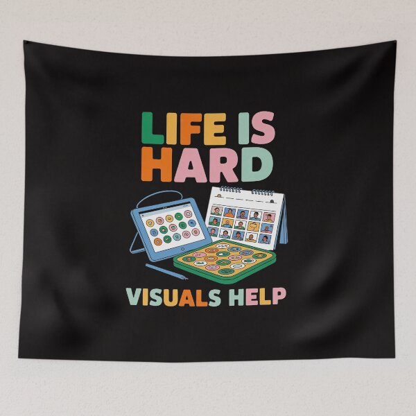 Item preview, Life Is Hard Visuals Help Special Education SPED designed and sold by BotboutiquePre.