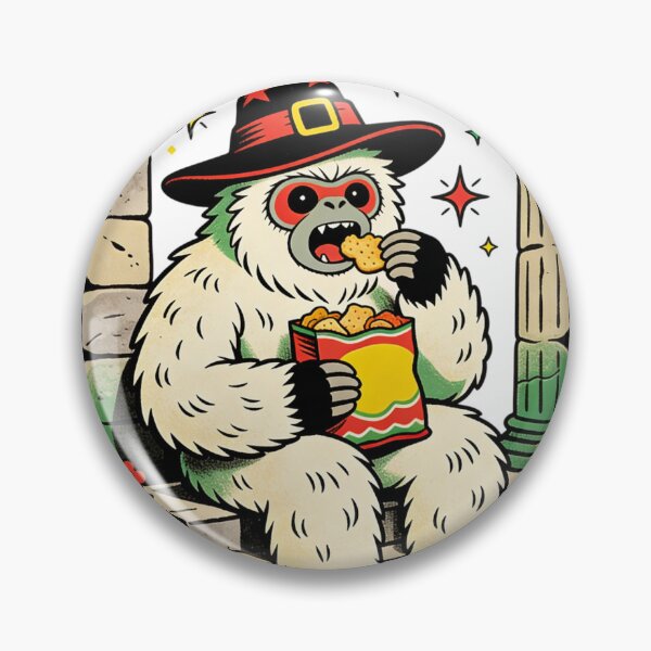 Item preview, Wandering Wizard Yeti Snack Break | Retro Vintage Cryptid Munchies Art designed and sold by Cherrydora.
