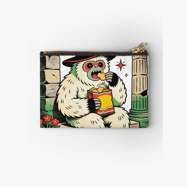 Item preview, Wandering Wizard Yeti Snack Break | Retro Vintage Cryptid Munchies Art designed and sold by Cherrydora.