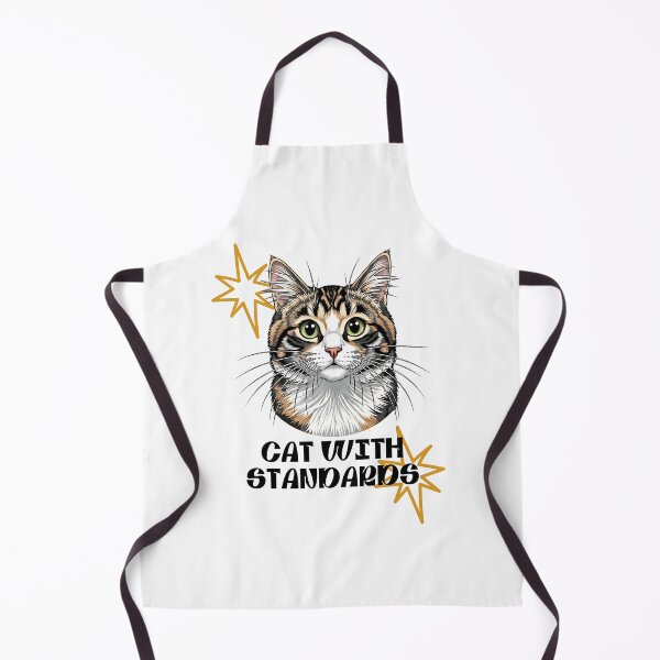 Item preview, Cat With Standards – Royal Cat Face Minimal Illustration designed and sold by ajvero.
