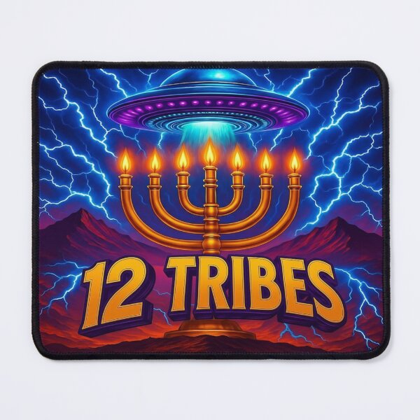 Item preview, 12 Tribes Chariot Menorah | Biblical Heritage Faith Design designed and sold by FFPrints.