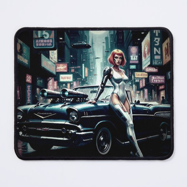 Item preview, Tactical Cyber-Babe - 1950s Vintage Atomic Future Pinup designed and sold by Art's Diner.
