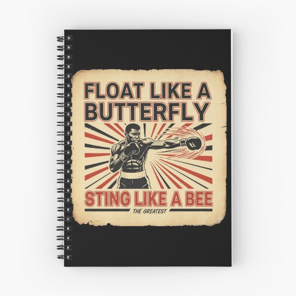 Item preview,  Floats Like a Butterfly Stings Like a Bee - Retro Motivational Boxing Quote Design designed and sold by ALL ART .