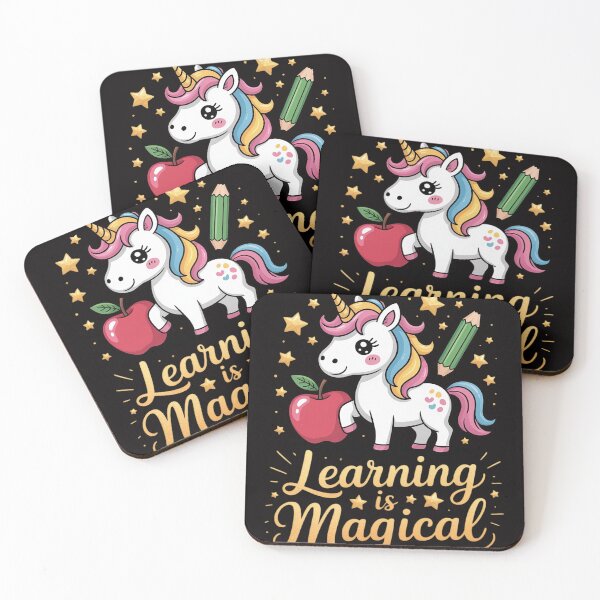 Item preview, LEARNING IS MAGICAL TEACHER UNICORN BACK TO SCHOOL UNICORN designed and sold by BotboutiquePre.