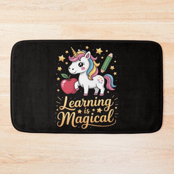 Item preview, LEARNING IS MAGICAL TEACHER UNICORN BACK TO SCHOOL UNICORN designed and sold by BotboutiquePre.