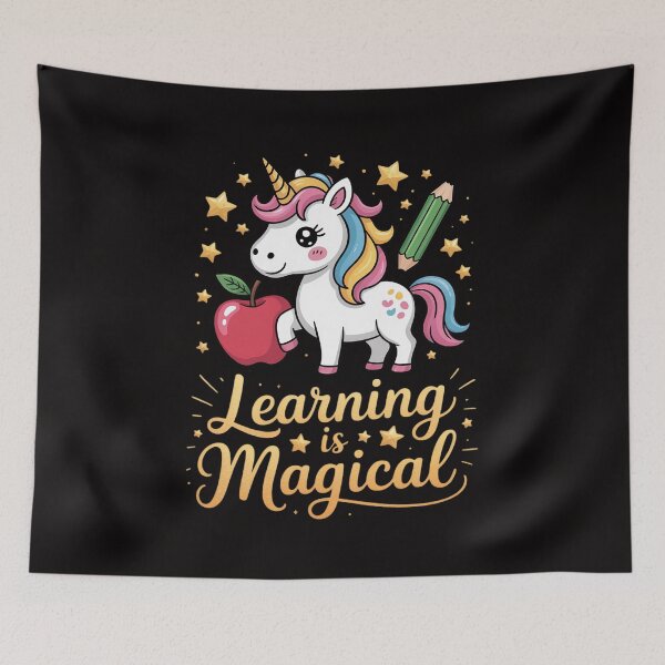 Item preview, LEARNING IS MAGICAL TEACHER UNICORN BACK TO SCHOOL UNICORN designed and sold by BotboutiquePre.