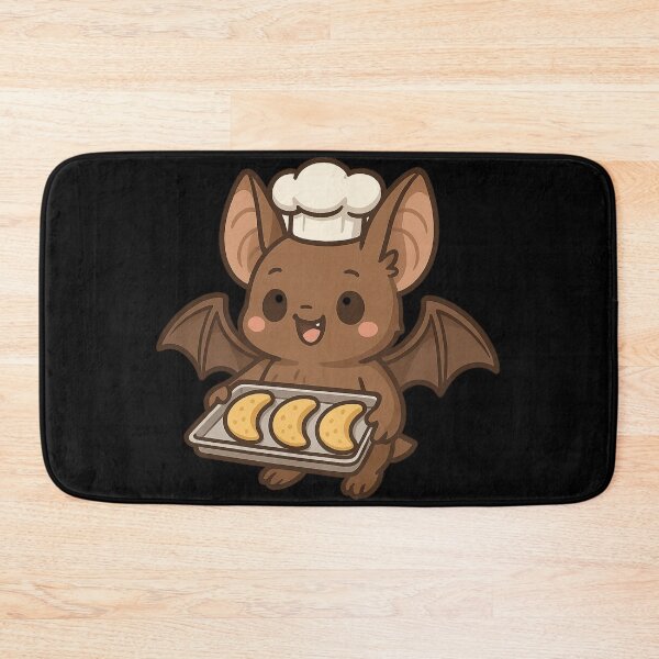 Item preview, Cute Baking Bat – Kawaii Baker Bat with Cookies designed and sold by Mouraludia.