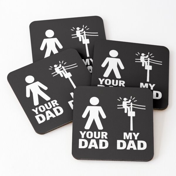 Item preview, Your Dad My Dad Lineman Electrician Electrical Lineworker designed and sold by BotboutiquePre.