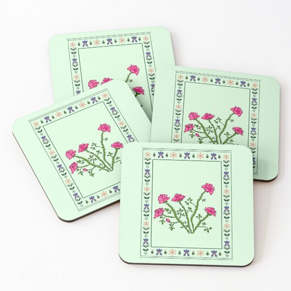 Item preview, Pink Roses Illustration Print designed and sold by Mel Katcharian.