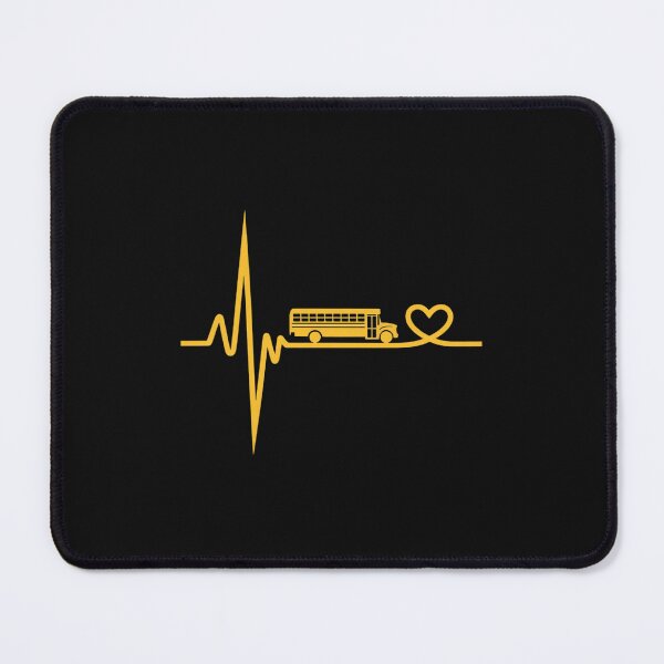 Item preview, School Bus Driver Gift Love School Bus Heartbeat designed and sold by nicomitchell.