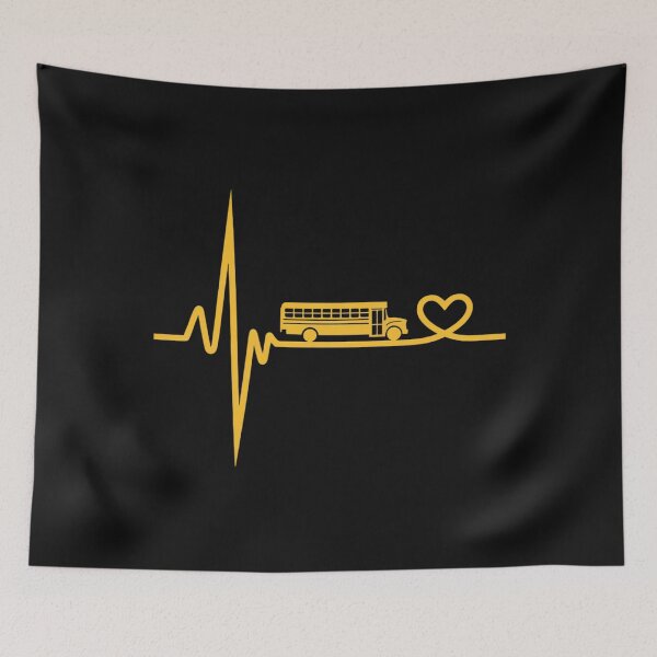 Item preview, School Bus Driver Gift  Love School Bus Heartbeat designed and sold by nicomitchell.