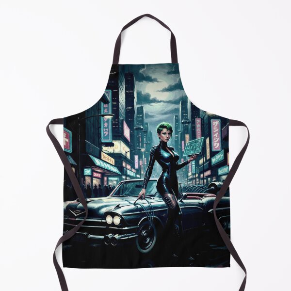 Item preview, Supercharged Cyber-Racer - 1950s Vintage Atomic Future Pinup designed and sold by Art's Diner.