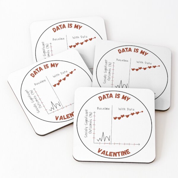 Item preview, DATA IS MY VALENTINE designed and sold by Grit & Grace.