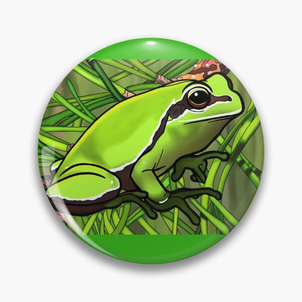 Item preview, Pine Barrens Treefrog – Vibrant Amphibian Illustration designed and sold by RivendellBird.