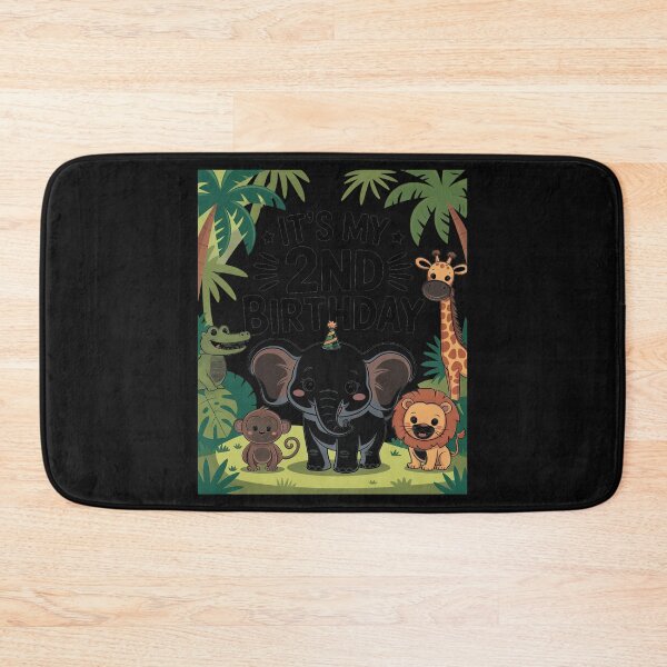 Item preview, Kids It's My 2nd Birthday Zoo Safari Jungle Animals Theme designed and sold by nicomitchell.