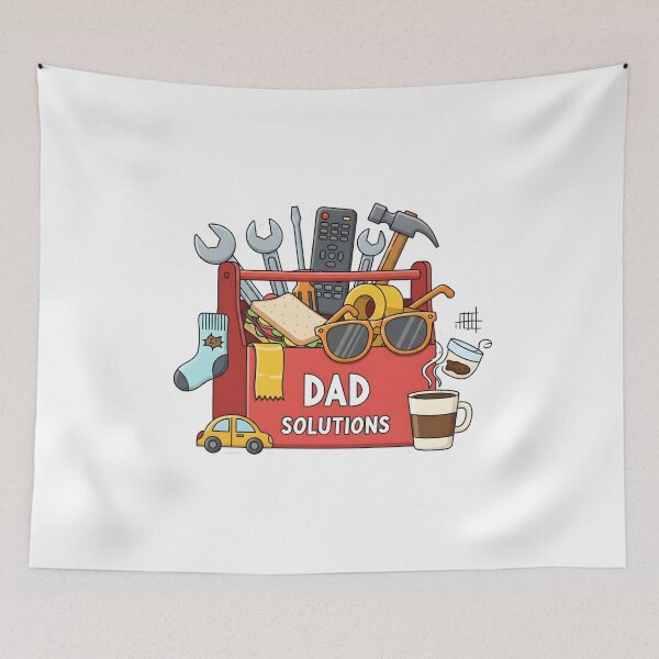 Item preview, Dad Solutions Toolbox - Funny Father's Day Handyman Gift designed and sold by Latikshop.