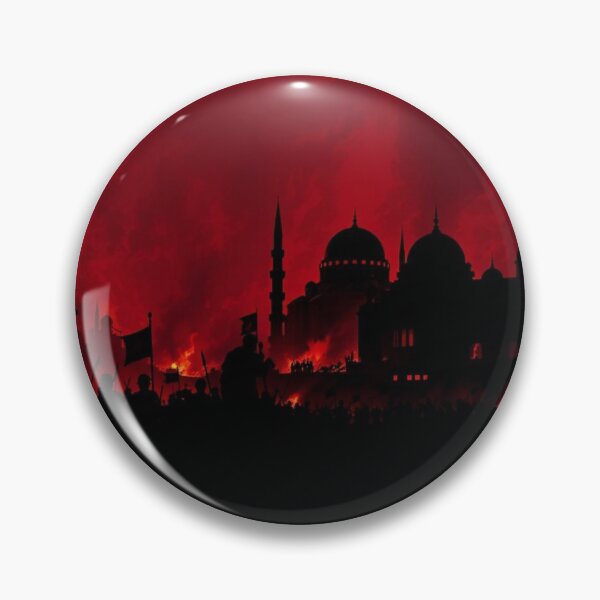 Item preview, Fall of Constantinople 1453 - Dramatic Silhouette Art with Hagia Sophia and Ottoman Conquest designed and sold by EllDAV777.