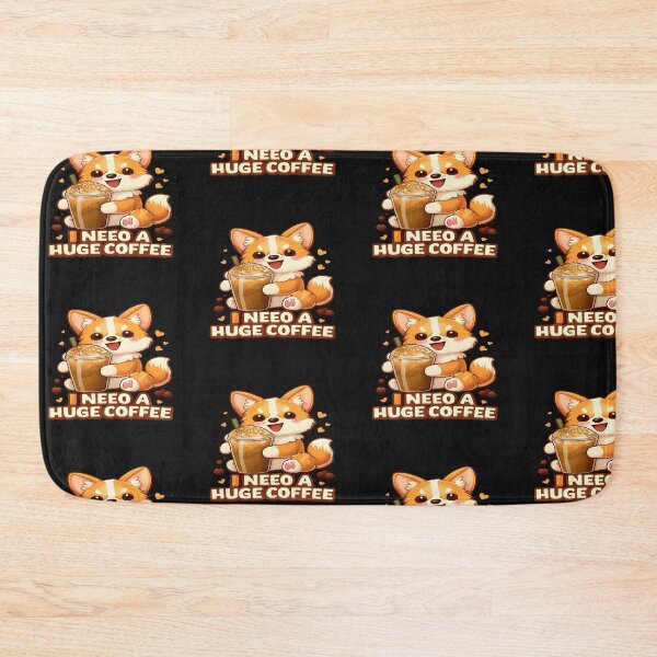 Item preview, Cute Corgi Coffee Meme – I Need a Huge Coffee  Funny Caffeine Lover Humor Design designed and sold by FernandsOficial.