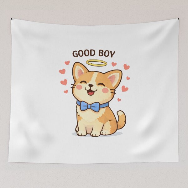 Item preview, Good Boy Corgi - Cute Angel Dog Illustration designed and sold by StyleLap.
