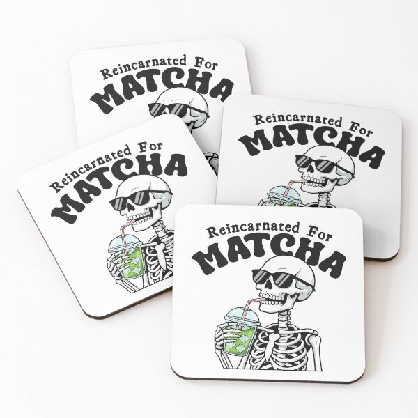 Item preview, Reincarnated For Matcha Skeleton Drinking Iced Matcha Funny Aesthetic  designed and sold by dianadouri.