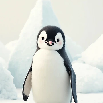 Artwork thumbnail, Baby Penguin by Creative Visualize