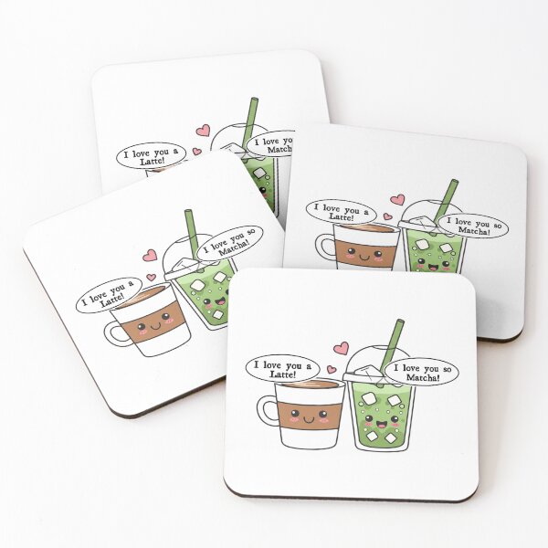 Item preview, I Love You A Latte I Love You So Matcha Cute Coffee & Matcha Couple  designed and sold by dianadouri.
