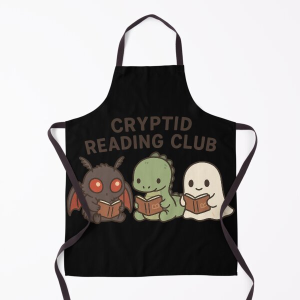 Item preview, Cryptid Reading Club – Cute Mothman Ghost Dinosaur Book designed and sold by Mouraludia.