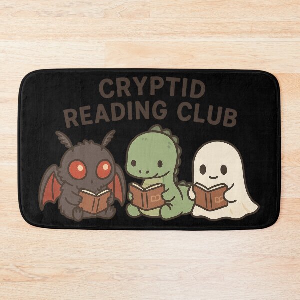 Item preview, Cryptid Reading Club – Cute Mothman Ghost Dinosaur Book designed and sold by Mouraludia.