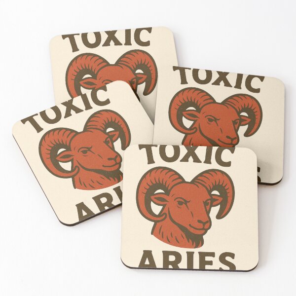 Item preview, Toxic Aries – Bold Zodiac Attitude designed and sold by NomadUSArt.