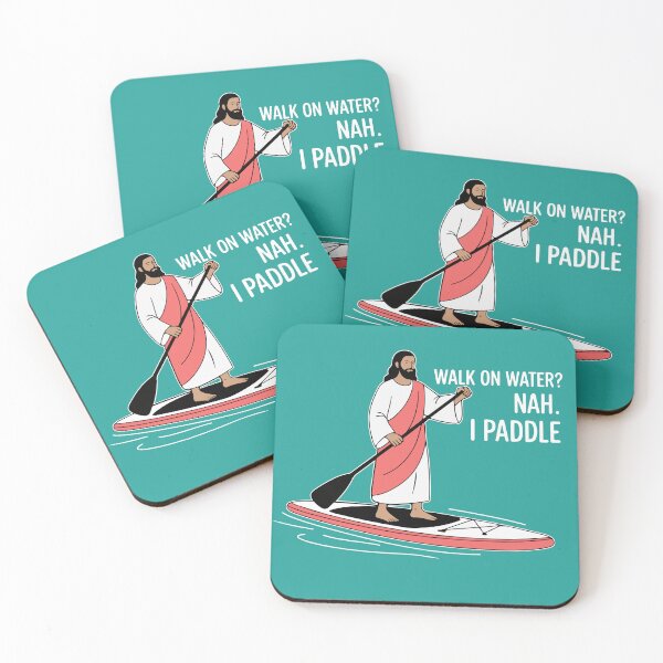 Item preview, Walk on Water? Nah. I Paddle – Funny Stand Up Paddle Holiday Humor Design designed and sold by SusanaDesigns.