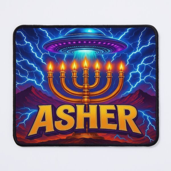 Item preview, Tribe of Asher Menorah | Biblical Blessing Faith Design designed and sold by FFPrints.