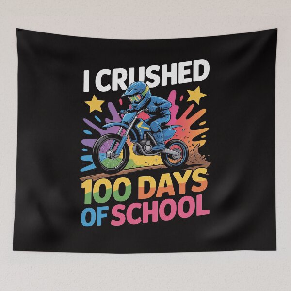 Item preview, I Crushed 100 Days Of School Dirt Bike Backpack For Boys designed and sold by margaridroso.