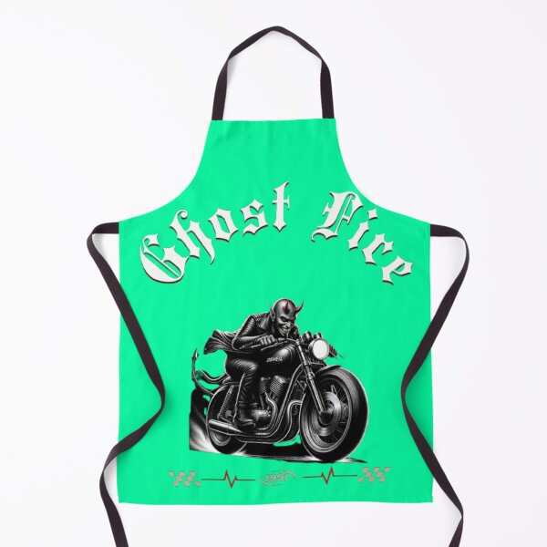 Item preview, Ghost Fire Demon Rider Motorcycle Vintage Art designed and sold by BoldLines StuDio.