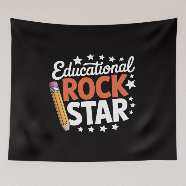Item preview, EDUCATIONAL ROCK STAR Rockstar Teacher Student School designed and sold by Minoloinan.