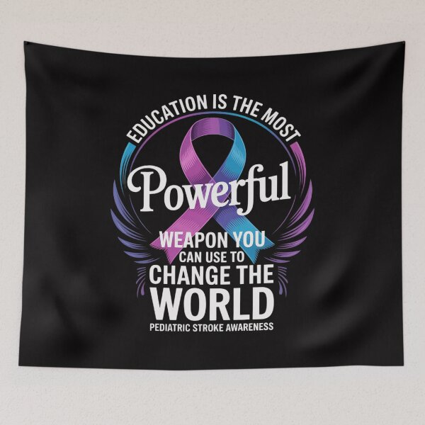 Item preview, Education is Powerful Paediatric Stroke Awareness designed and sold by Minoloinan.