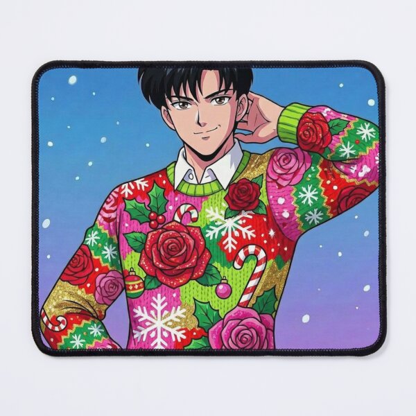Item preview, Tuxedo Mask Ugly Christmas Sweater designed and sold by Solace Sparkles.