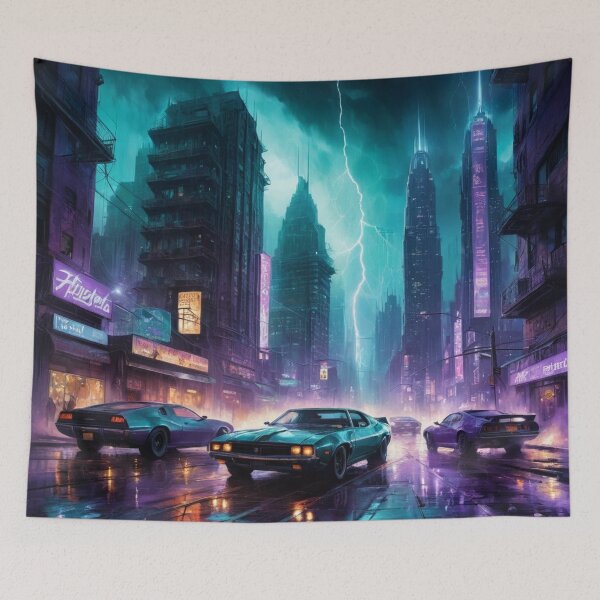Artikelvorschau, Futuristic cyberpunk city entworfen und verkauft von PandorasWelt.