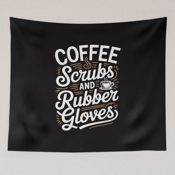 Item preview, Coffee Scrubs And Rubber Gloves Nurse Life designed and sold by Minoloinan.