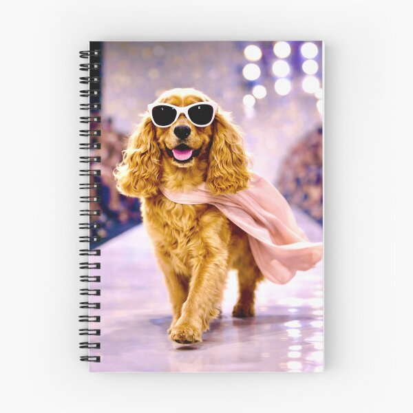 Item preview, Un cocker spaniel de moda en la pasarela. Perro de moda. designed and sold by Steffani Lehmann.