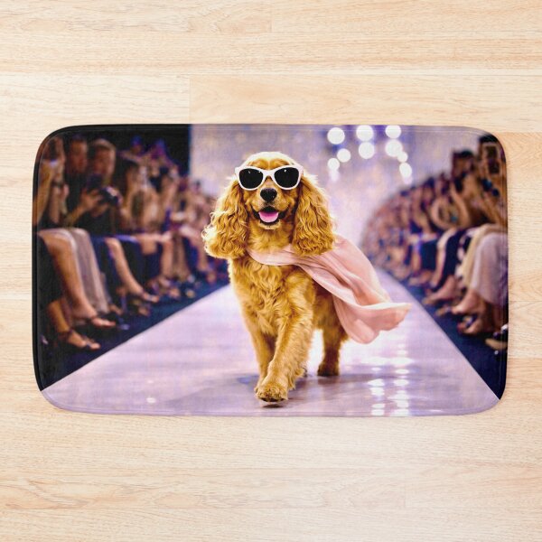 Item preview, Fashionable Cocker Spaniel on the catwalk. Fashion dog designed and sold by Steffani Lehmann.