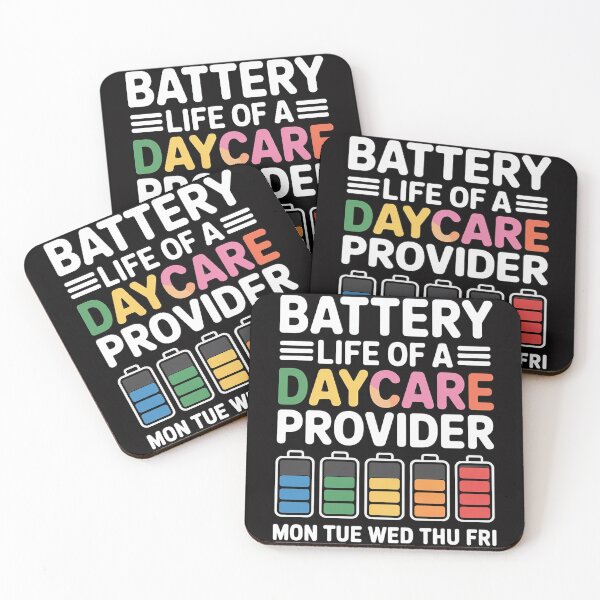 Item preview, Battery Life of Daycare Provider Teacher Back School designed and sold by berniceschm.