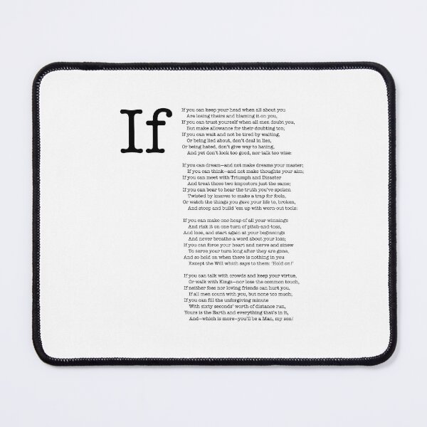 Item preview, If poem, if you can keep your head when all about you designed and sold by corbrand.