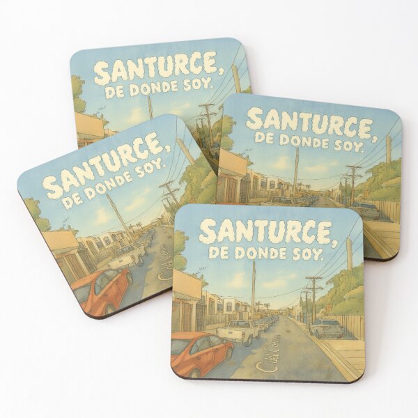 Item preview, Santurce, De Donde Soy - Puerto Rico Nostalgia Art designed and sold by Urban-InkStudio.