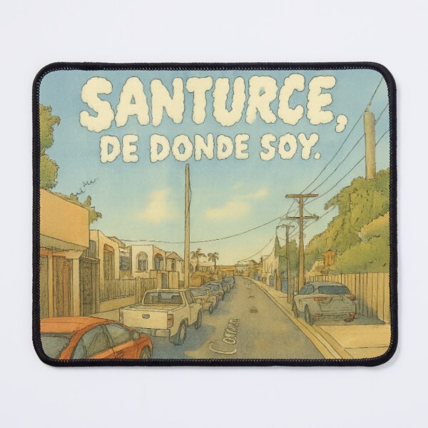 Item preview, Santurce, De Donde Soy - Puerto Rico Nostalgia Art designed and sold by Urban-InkStudio.